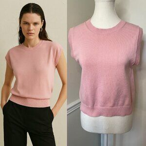 Zara Sleeveless Crew Neck Sweater Vest S